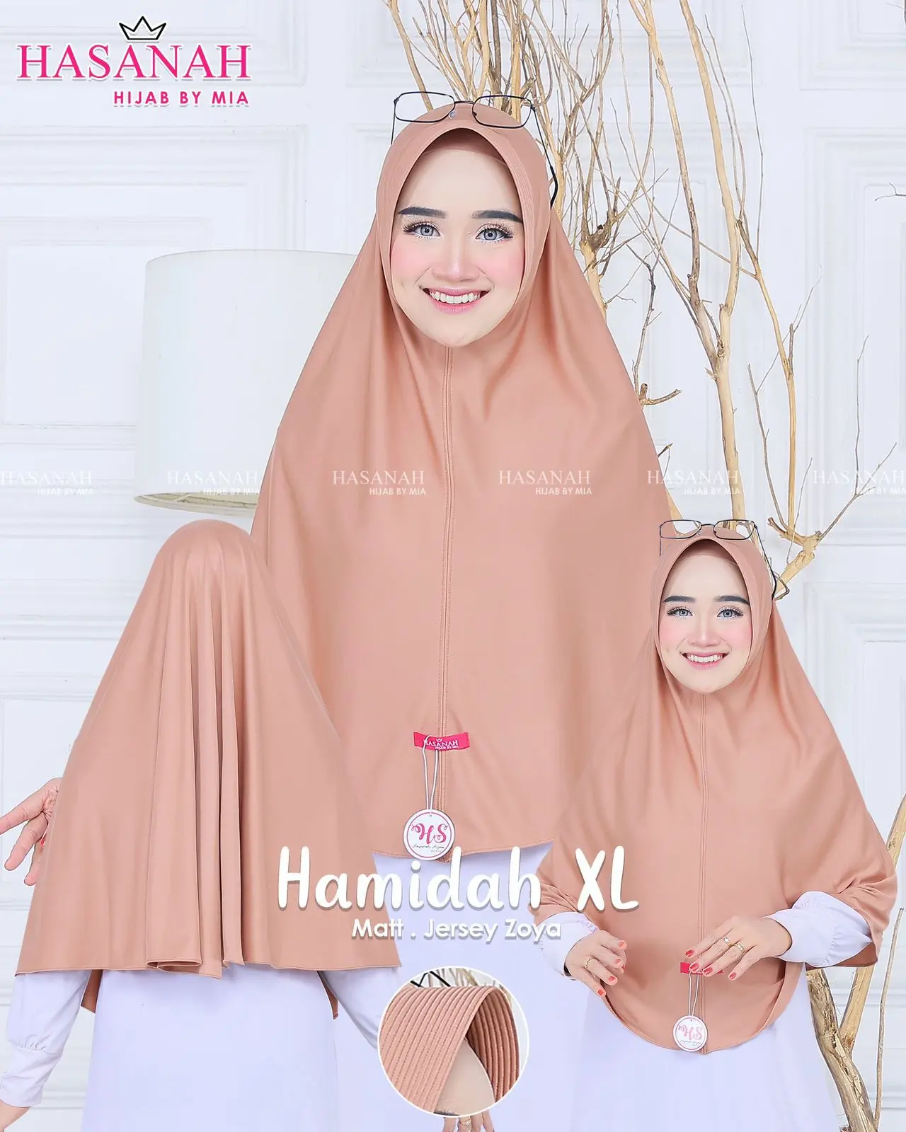 khimar syar'i jumbo XL bahan zoya premium halus dan lembut hijab Instan Jumbo Kerudung Panjang Jilbab muslim Hijab Instan jumbo syar'i