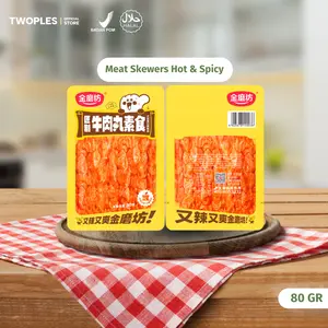 Golden Mill Craftsman Vegetarian Beef Balls Hot & Spicy - Protein olahan kedelai bentuk bakso vegetarian 80 gr