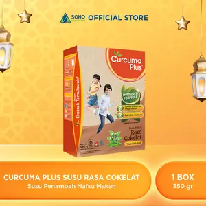 Curcuma Plus Susu Bubuk Ekstrak Temulawak Coklat 350gr Milk