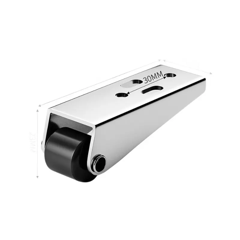 Bánh xe cửa trượt, Ròng rọc kiểu Cũ bánh xe cửa xoay bằng thép nhựa, hỗ trợ đáy, bánh xe hướng dẫn cửa trượt, thích hợp cho cửa gỗ, bánh xe đáy, để ngăn ngừa rơi 2