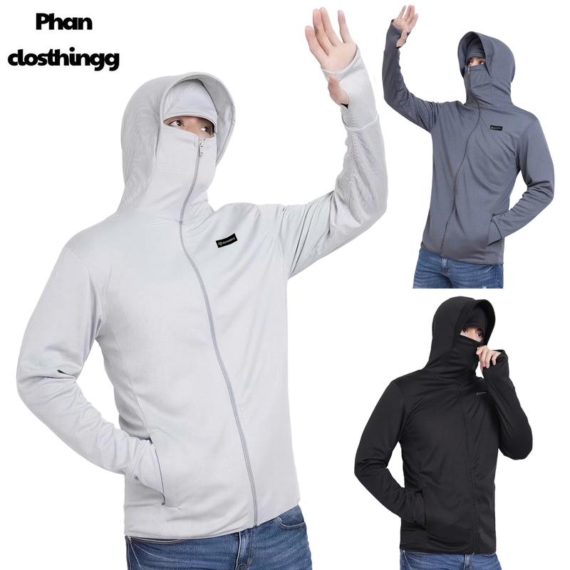 Áo chống nắng nam nữ 2 lớp mẫu mới có che chán, mềm mát, chống UV hiệu quả