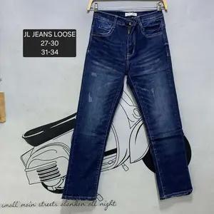 Celana Standar  Casual Jeans 7/9 Stretch Wanita Jeansline