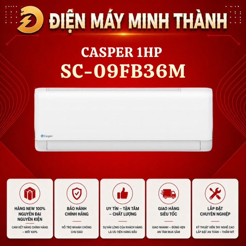 SC-09FB36M MONO Điều hòa Casper 1 chiều 9.200 BTU HÀNG CHÍNH HÃNG