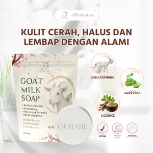 Ourabe Goat Milk Soap - Sabun Susu Kambing Brightening & Gentle Cleansing Formula Jepang
