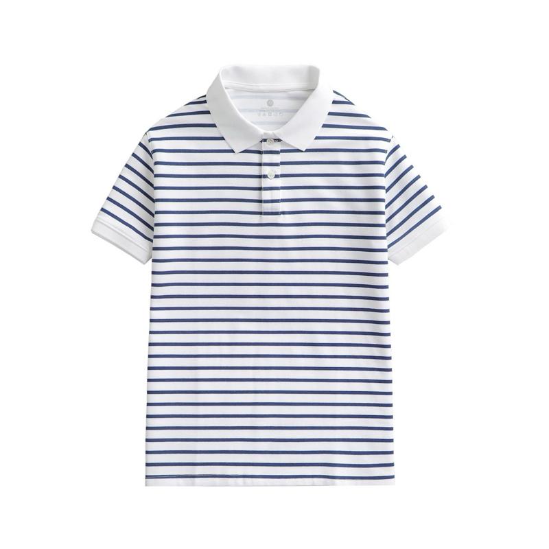 Áo Thun Polo Nam SangStyles Cổ Ngắn Tay Kẻ Sọc Ngang Chất Vải Cotton Dầy Mềm Menswear Shirt 8