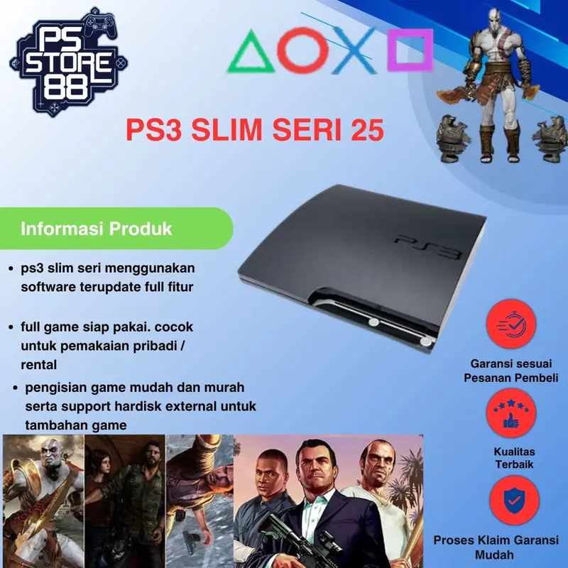 PS3 SLIM FULLGAME SERI 25 (  ASLI SERI 25 / JAMINAN VOID ASLI ) 0