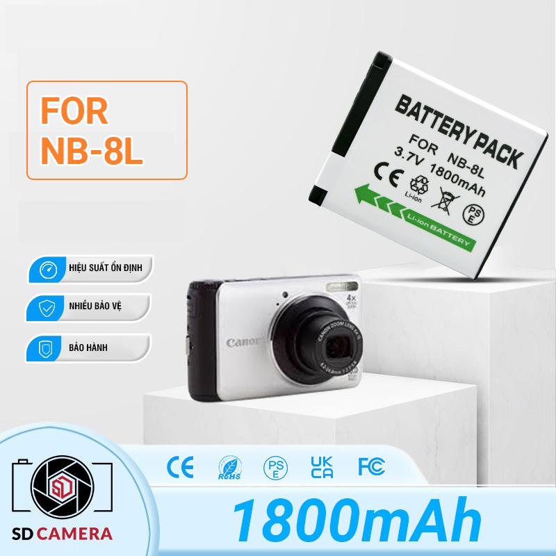 Pin NB-8L cho Máy ảnh Canon A2200 A3000 A3200 A3300 IS Pin NB 8L dung lượng cao…