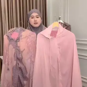 Mukena Travelling 2in1 Mini Pouch Parasut Motif Premium