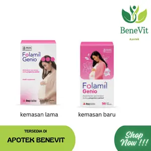FOLAMIL GENIO Suplemen dan Multivitamin Ibu Hamil Pelancar