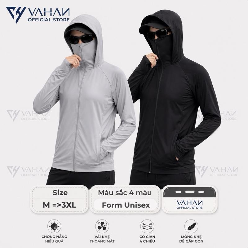VAHAN-Áo Chống Nắng Thông Hơi Kim Cương 1 LỚP Mỏng Nhẹ Thoáng Khí,Cản Tia UVA/UVB