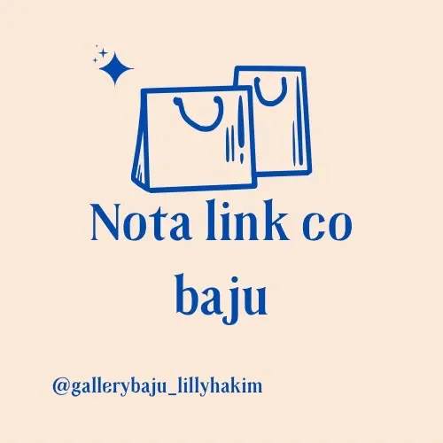 NOTA CEKOUT BAJU - 1 kali co = 1 pcs baju