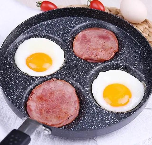 Cetakan Telur Ceplok Teflon Telur Besar Diameter 24cm  4 Lobang Anti Lengket High Quality Penggorengan Telur Pancaker 4
