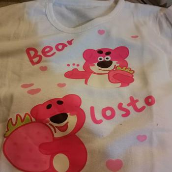 Product Review of Setelan Anak Umur 5-12 Tahun Kaos CROP Dan Celana Cargo BEAR LOTSO Baju Perempuan Fashion from L**🍓 1
