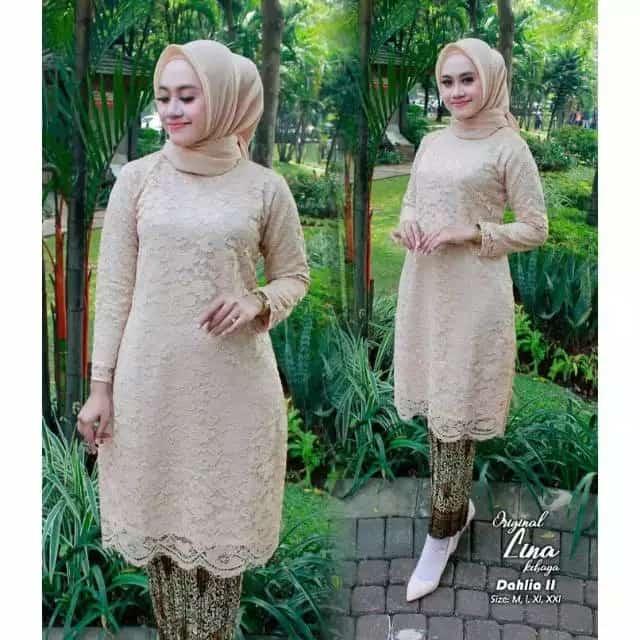 GAMIS BROKAT  TERBARU / ATASAN WANITA BROKAT MODERN / TUNIK BAHAN 5