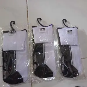 3pasang kaoskaki hitam putih sekolah termuh Pria Wanita Dewasa Sport Unisex