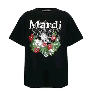 MARDI MERCREDI - Flower Jardin Black Wanita Katun Premium Style Korea