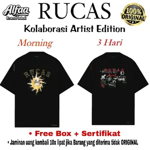 100% Original Rucas T-shirt Artist edition art pariatmojo Free box & Sertificate Morning 3 Hari