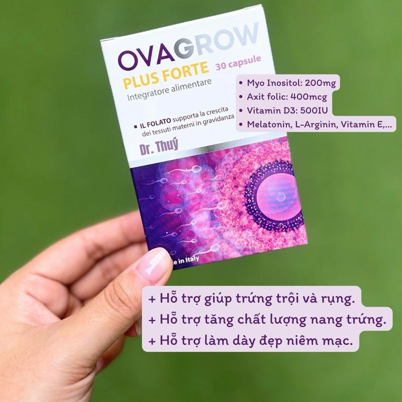(THẢ BẦU) Bổ trứng OVAGROW Plus Forte - 30 viên nhập khẩu Ý - Dr Thuý