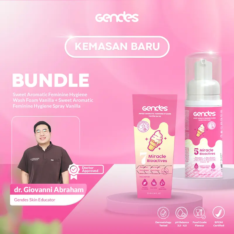 { DISKON UP TO 70% KHUSUS LIVE } Gendes Promo Bundling Sweet Aromatic Wash Foam & Spray 7 Miracle Bioaktives 0