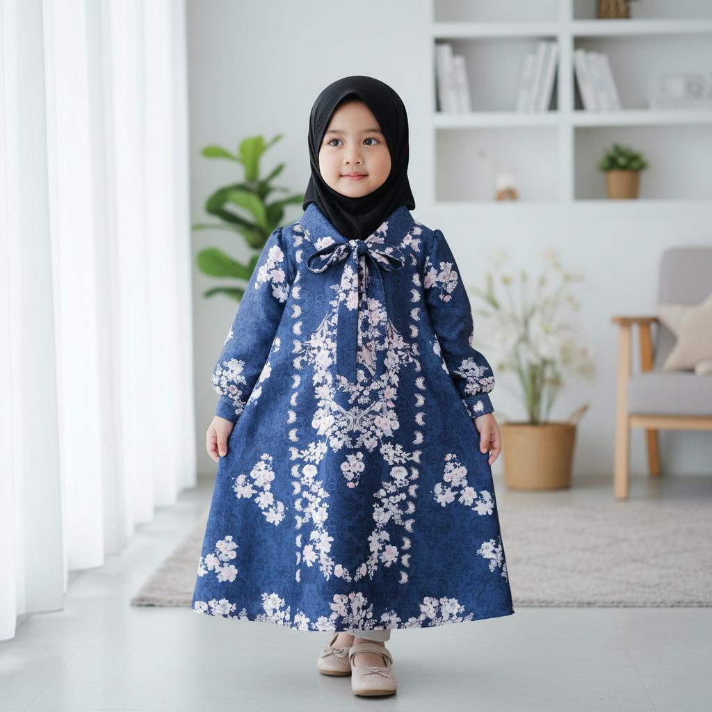 Safa Fashion - Gamis Anak Perempuan Messa Pita Bahan Silk Motif Flower / Fashion Gamis Anak Perempuan Edisi Lebaran 2026 Safa Fashion - Gamis Anak Perempuan Messa Pita Bahan Silk Motif Flower / Fashion Gamis Anak Perempuan Edisi Lebaran 2026
