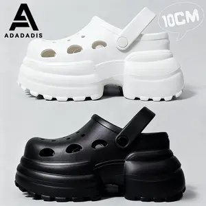 Adadadis Sandal Wedges Baim Polos Tinggi 10cm Super Elegan Sandal Kodok Wanita