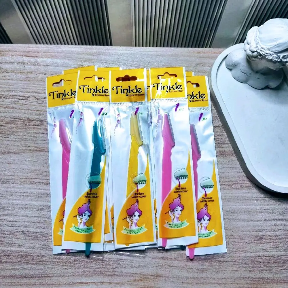 Cukuran Alis Tingkle Eyebrow Razor 12 Pcs Alat Pemotong Alis Praktis dan Mudah Digunakan