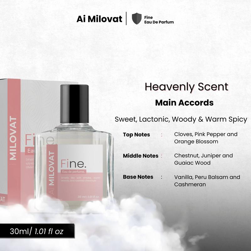 Ai MILOVAT Fine Eau de Perfume Single - Parfum Pria Unisex Wangi Aroma Manis Lembut Elegan Tahan Lama Parfume Fresh Aromatic 2
