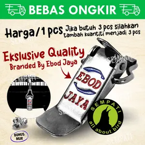 Klem koper stainless ebod jaya plat jepit pengait tebok kandang burung