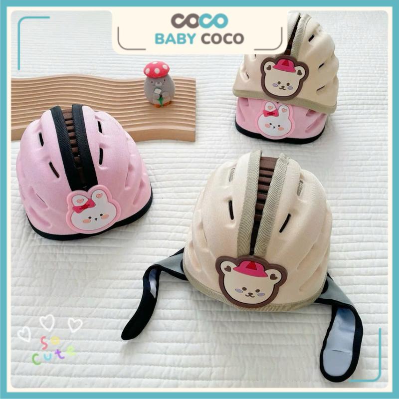 Mũ bảo hộ bảo vệ đầu hình gấu - thỏ đáng yêu cho bé mũ bảo hộ cho bé tập bò tập đi