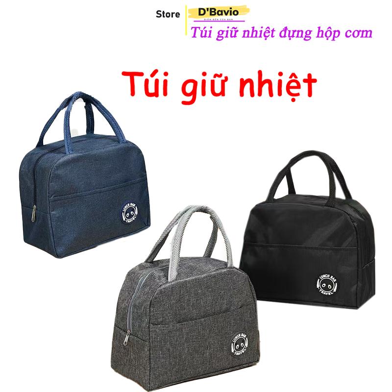 Túi giữ nhiệt đựng hộp cơm văn phòng, đựng thực phẩm đồ ăn mang đi làm đi học - Dbavioa