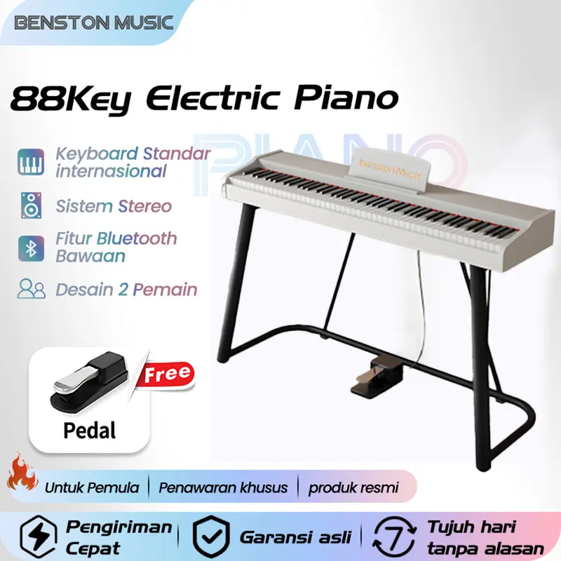 Keyboard elektronik digital, keyboard elektronik 88 tombol,  khusus pengajaran pemula, keyboard dinamik, koneksi Bluetooth 0