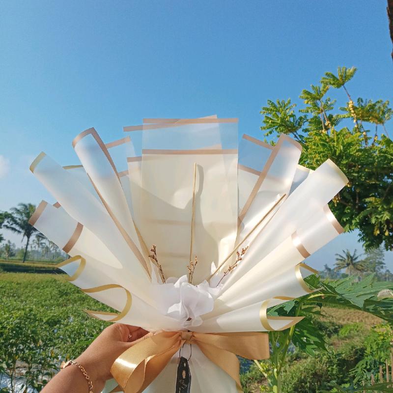Buket kosongan harga terjangkau,kertas buket Hadiah 1