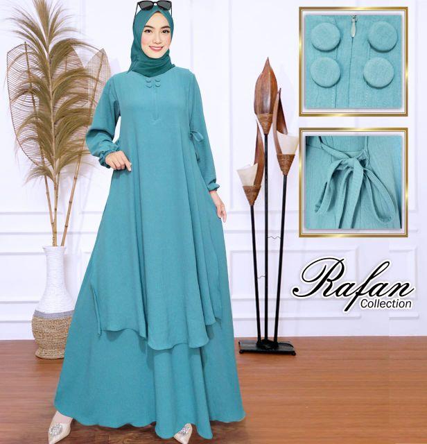 Gamis Malaysia Cringkle Premium,Bahan Adem,Seragam pengajian  Muslim Dress Wanita Dewasa Lebaran,Busui,nyaman dipakai