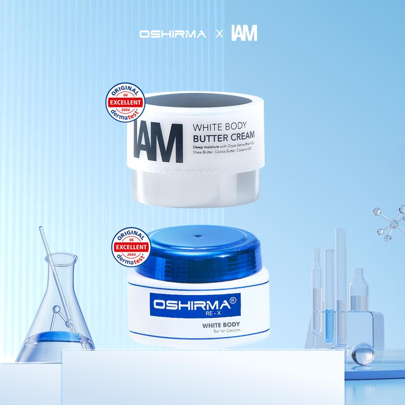  Bộ Đôi Hỗ Trợ Dưỡng Sáng Da Cơ Thể Cho Mọi Loại Da Oshirma & IAM WHITE BODY BUTTER CREAM 