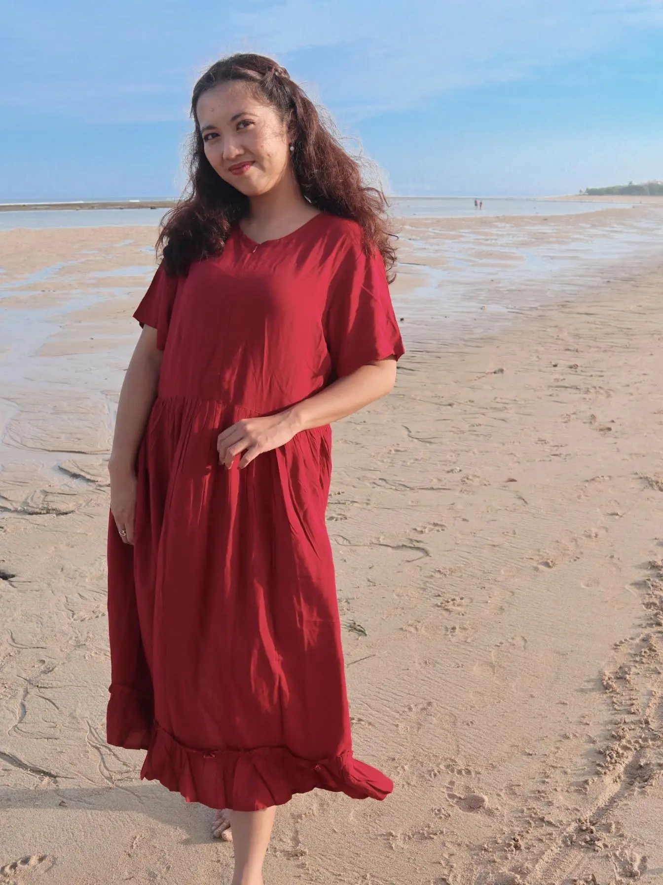 Kala Homedress - Daster Rayon Polos Dingin Busui Friendly