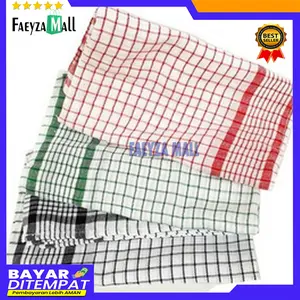 DISKON MURAH !! Kain Lap Dapur Serbet Serbaguna  / Lap Murah / Lap Awet /Serbet Warna / Lap Makan Murah Warna Random by Faeyza Mall