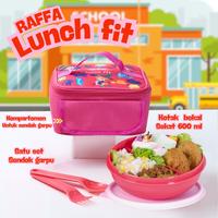 Gambar CPM Rafa Pink Lunch Fit Set Of 3 Pcs/kotak bekal set dari CPM Shop_NEW Kota Tangerang 2 Tokopedia