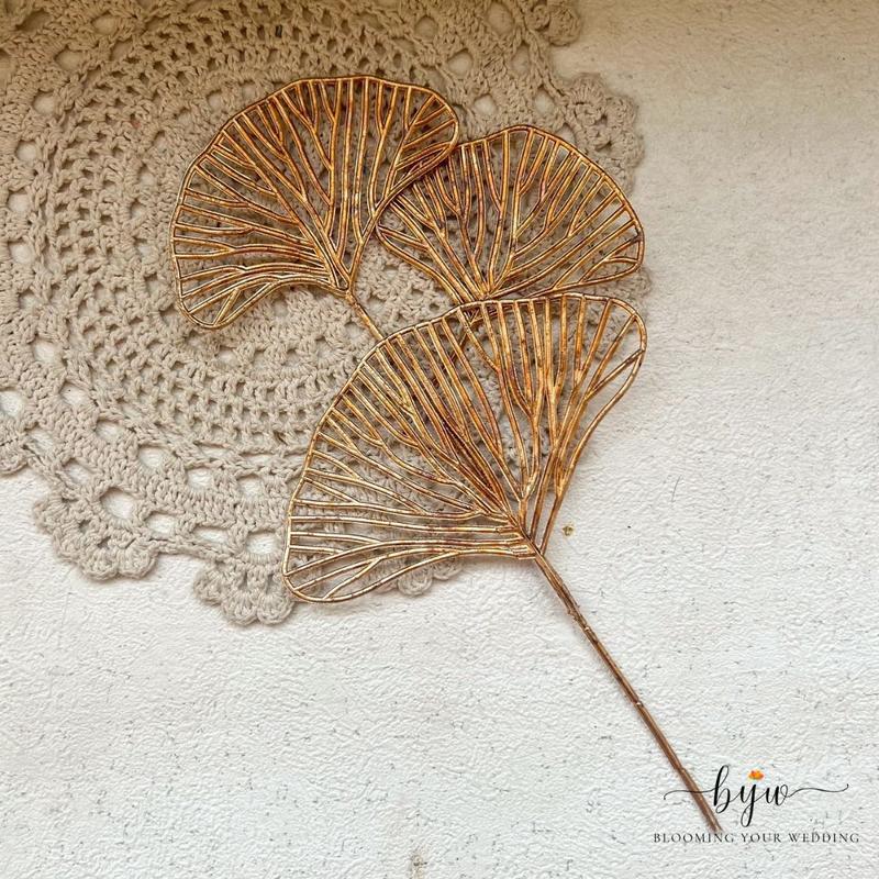 Golden Leaves | Bunga Emas | Properti Foto dekorasi foto wedding keepsake 2