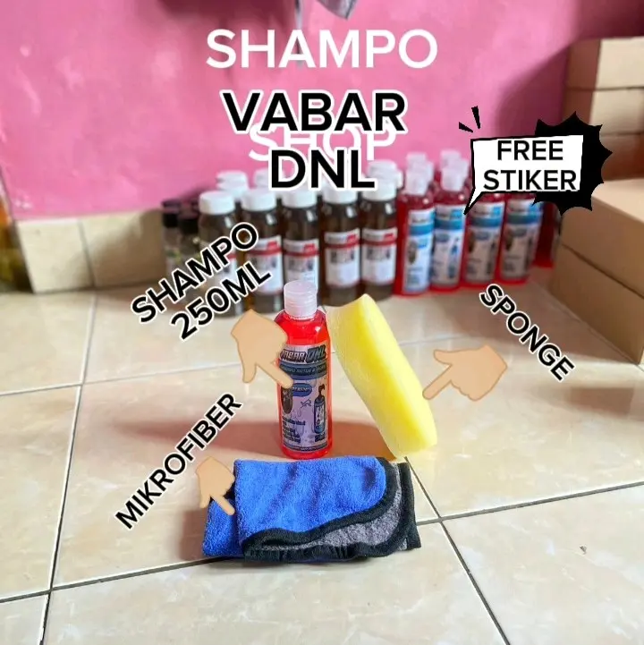shampo motor, ukuran 250 ml, lumbut di tanggal dan harum