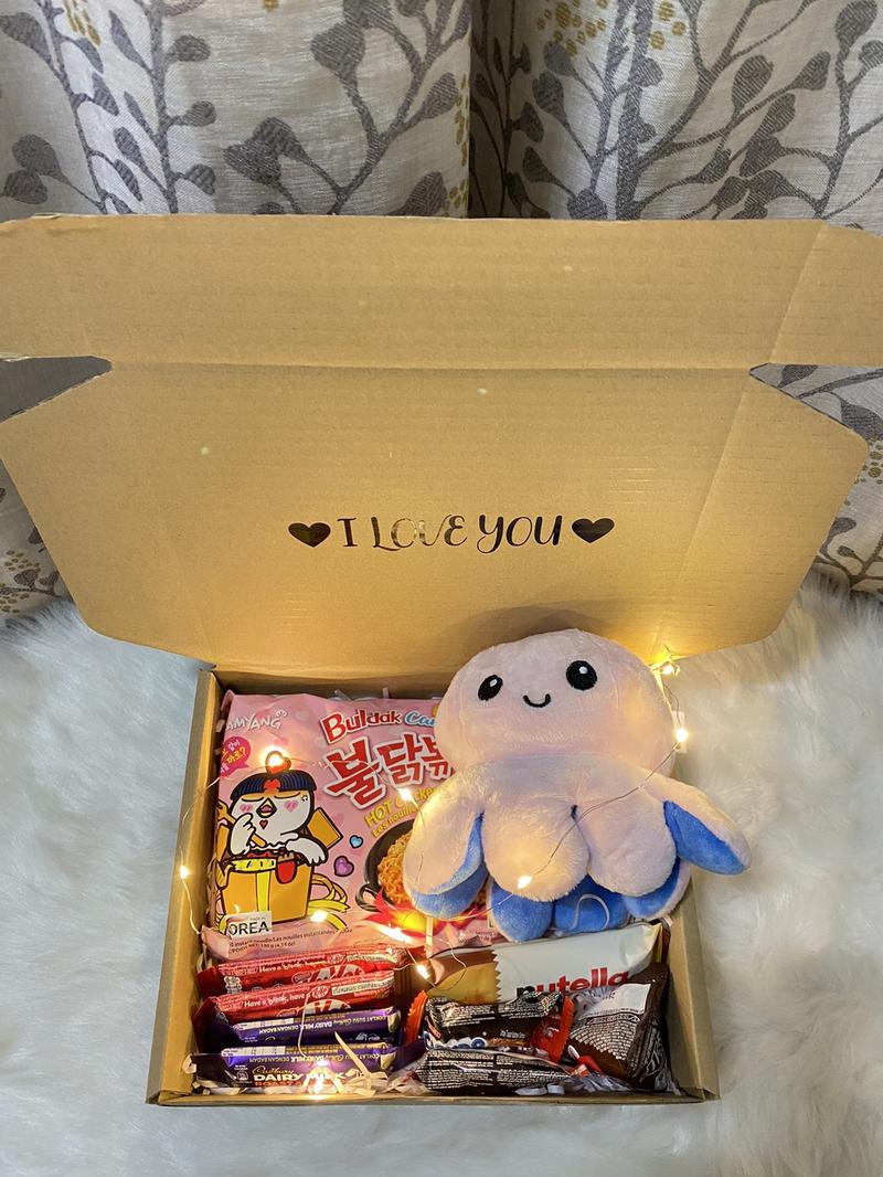 Product Introduction of Gift Box Octopus Plushie Hadiah Girlfriend Hadiah Birthday Hadiah Pujuk Pasangan Free Wish Card 16