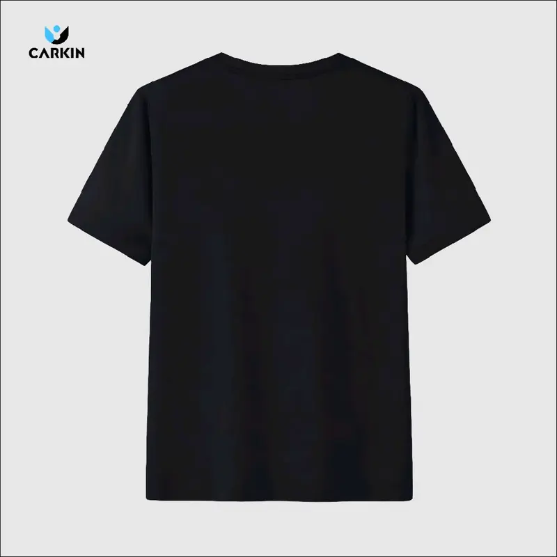Kaos CARKIN Corrupt Cat Basic Hitam,Putih, Distro Lembut - Model Unisex,Wanita,Pria,Tangan pendek,Nyaman Katun T-Shirt,Cotton Combed 24s premium 4
