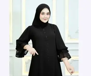 READY STOK abaya MAWA  mix renda abaya look slim elegan