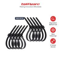 Gambar TaffGUARD Kabel Ties Zip Cable Organizer Reusable 8x300mm 100 PCS - NL816 dari Taffware Official Store Kota Administrasi Jakarta Barat 1 Tokopedia