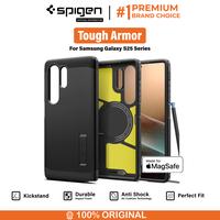 Gambar SPIGEN Case For Samsung Galaxy S25 Ultra Plus Tough Armor MagFit Anti Shock Crack Cover Stand Casing - Mag Black, S25 Ultra dari Spigen Indonesia Kota Administrasi Jakarta Barat 1 Tokopedia