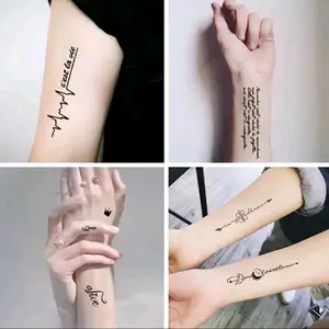 Tato Temporer Tulisan Latin 10 Ribu 5 Pcs - Tatto tubuh - Temporary tatto