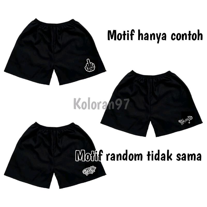 Celana Pendek Boxer Lotto Allsize Dewasa dan Remaja Unisex - 10 Pcs Promo Harga 100 Ribuan - Lembut dan Nyaman Tampil Santai Harian -  Shorts Pria Wanita Motif Tidur kolor Panjang Katun Distro 4