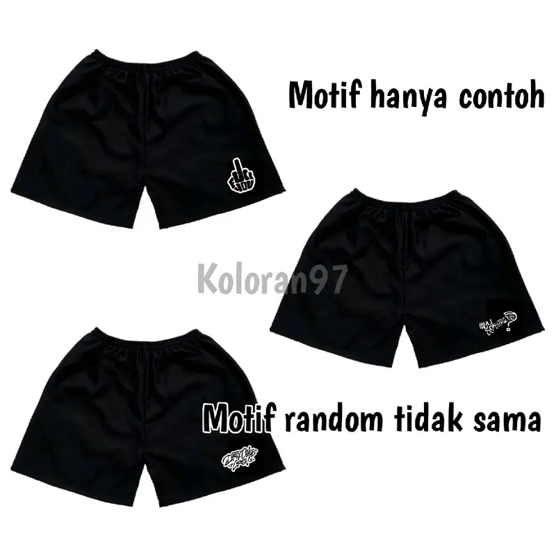 Celana Pendek Boxer Lotto Allsize Dewasa dan Remaja Unisex - 10 Pcs Promo Harga 100 Ribuan - Lembut dan Nyaman Tampil Santai Harian -  Shorts Pria Wanita Motif Tidur kolor Panjang Katun Distro 3