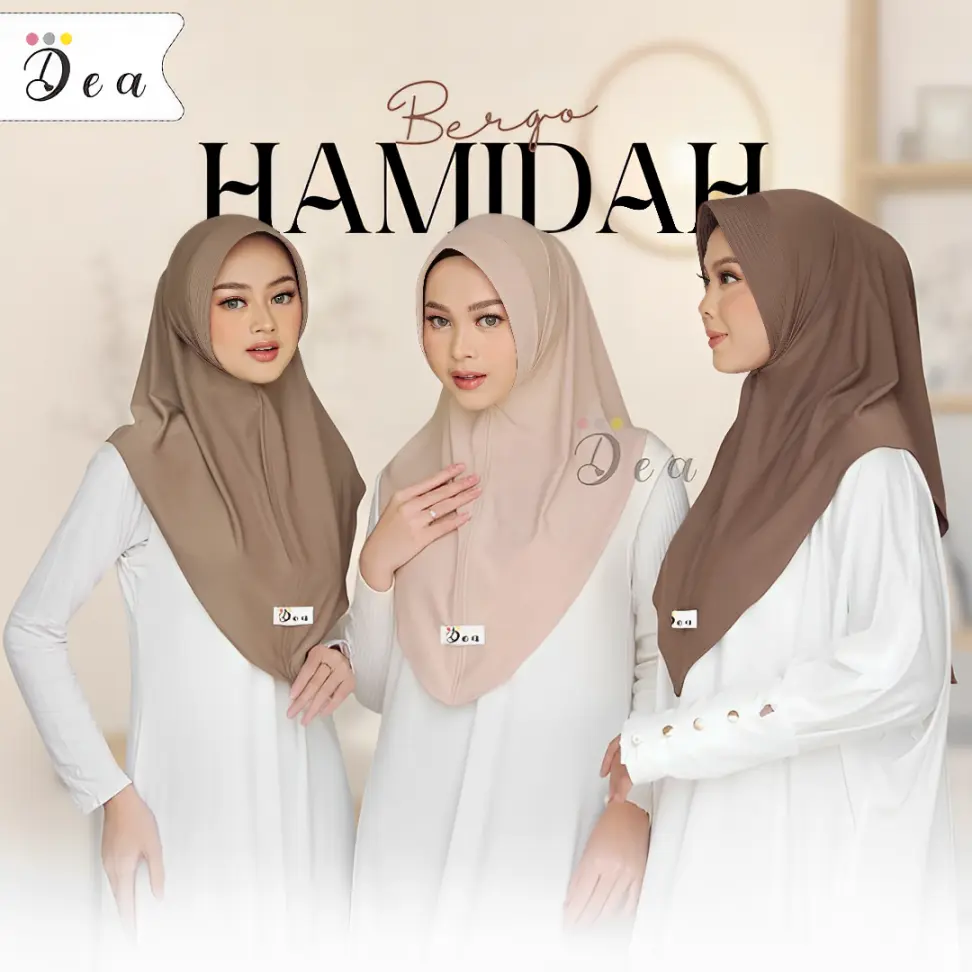 Jilbab Instan Kerudung Bergo Hamidah Hijab Sport Instan Jersey Korea Size M Harga Murah