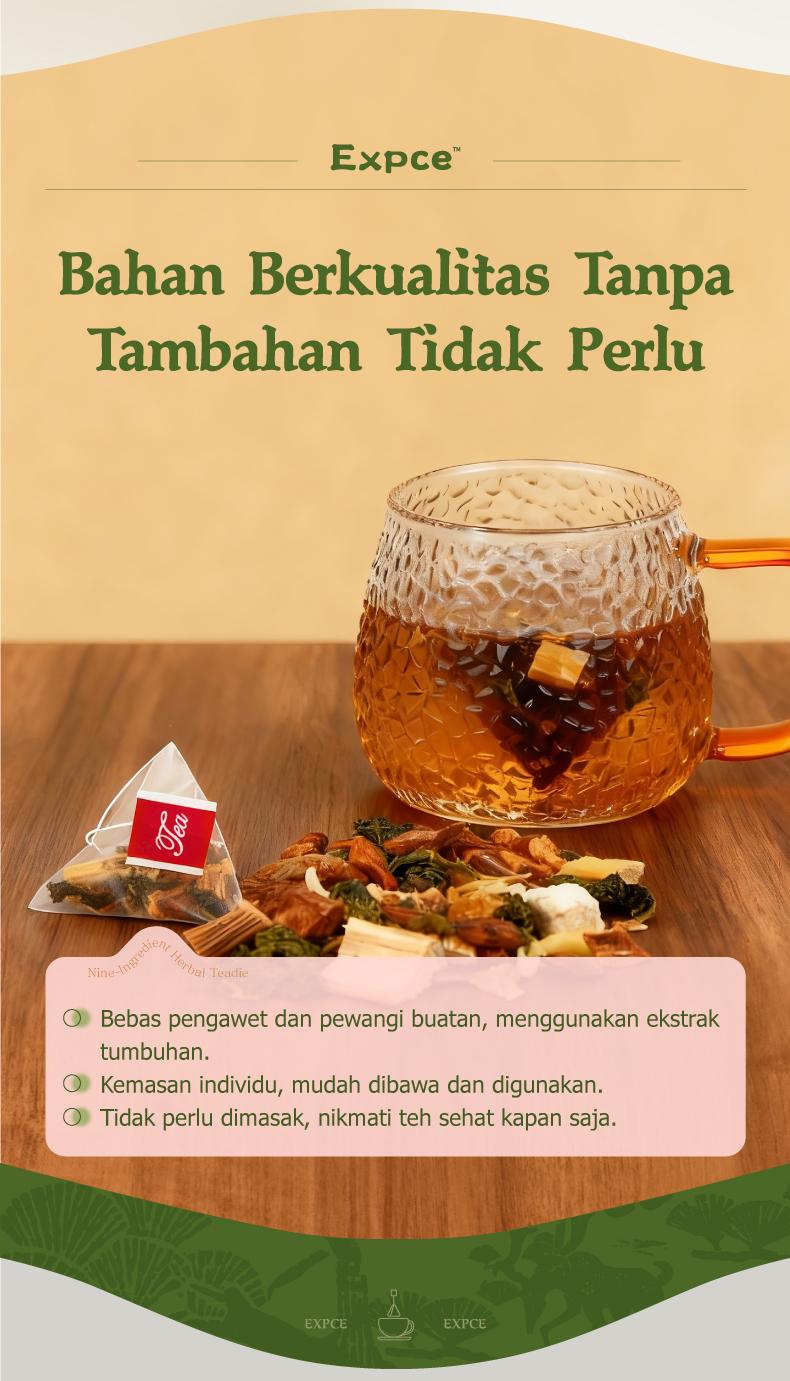 Expce Teh Herbal 12 Sachet, Segar Alami, Relaksasi Setiap Hari