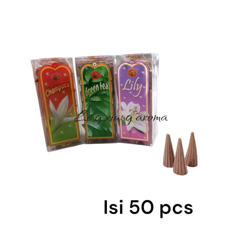 Dupa Kerucut Malaysia Wangi Aromaterapi Pengharum Ruangan Isi 50 Pcs 1